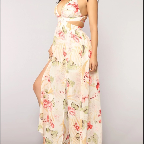 Fashion Nova Ivory Lanai Maxi Dress - Picture 3 of 7